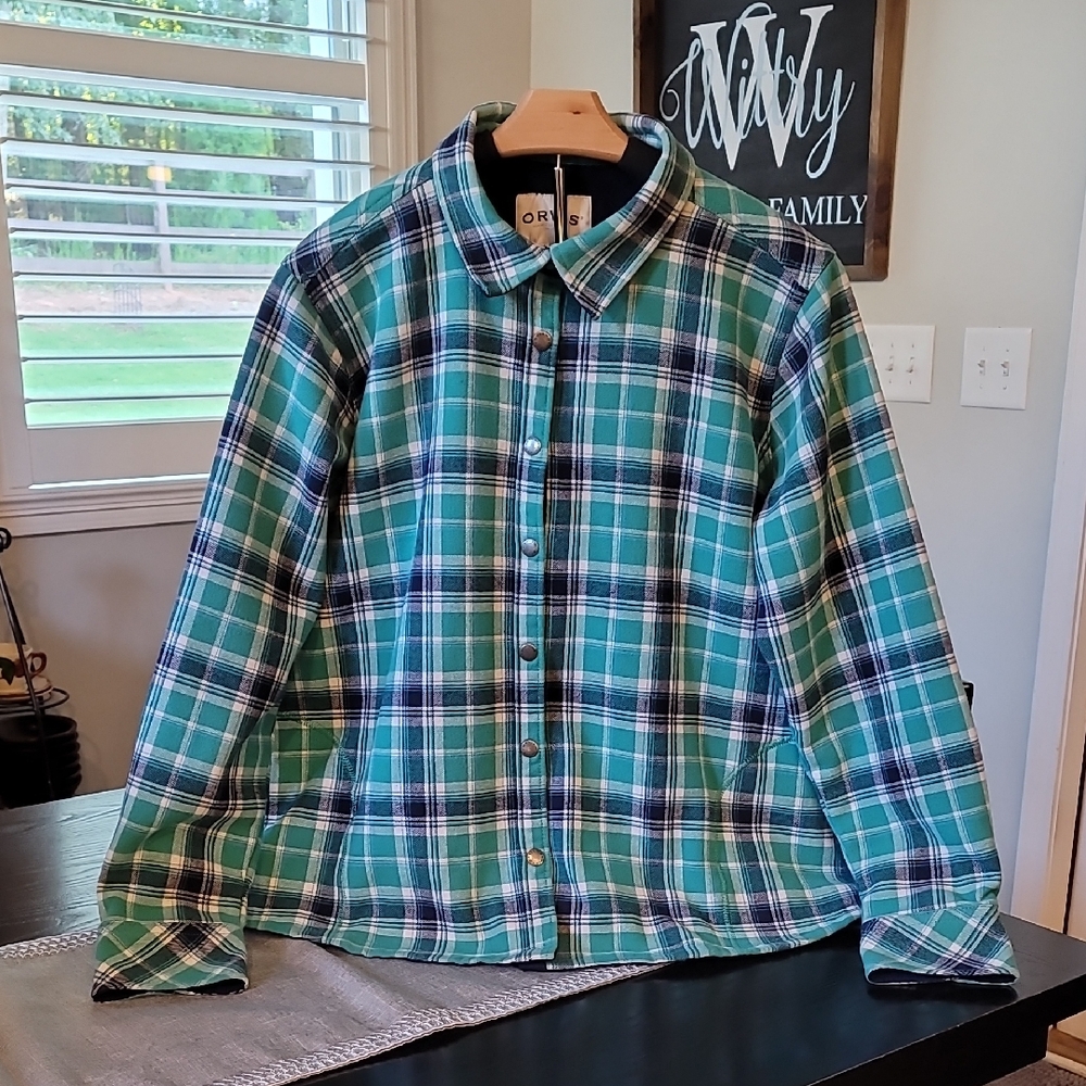 Orvis Navy Fleece Shirt/Jacket